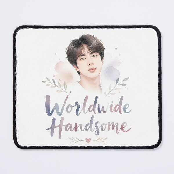 Item preview, Worldwide Handsome Jin - Soft Watercolor BTS Portrait Graphic designed and sold by ManggaeJM.