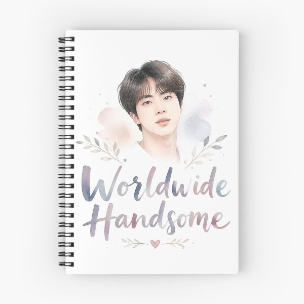 Item preview, Worldwide Handsome Jin - Soft Watercolor BTS Portrait Graphic designed and sold by ManggaeJM.