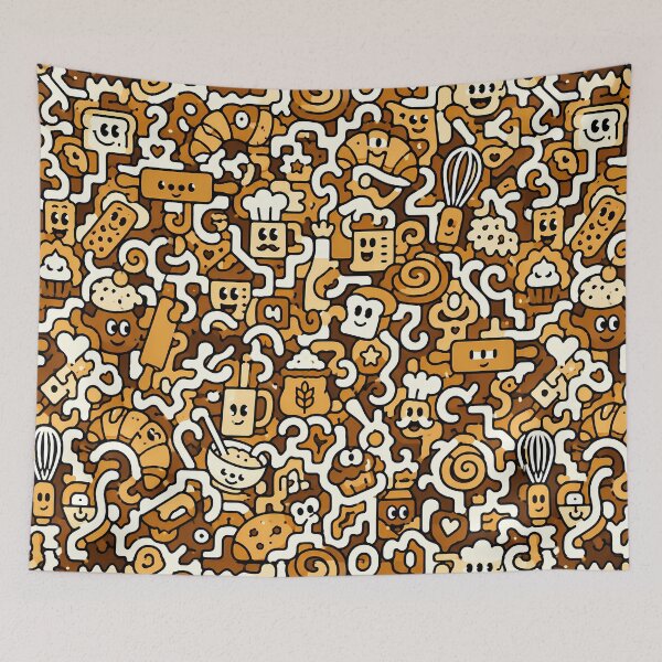 Item preview, Baker's Flourish (Baking/Pastry x Doodle) designed and sold by Thai Vibe Studio.