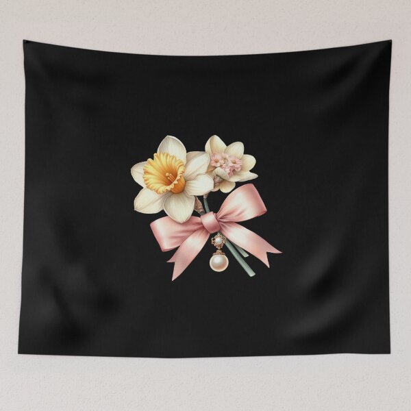 Item preview, Elegant Floral Bouquet with Pink Ribbon designed and sold by sreabby.