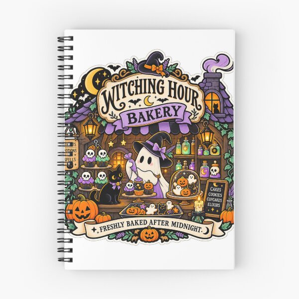 Item preview, Witching Hour Bakery – Cute Ghost Halloween Baking Art designed and sold by DmaarGroup.