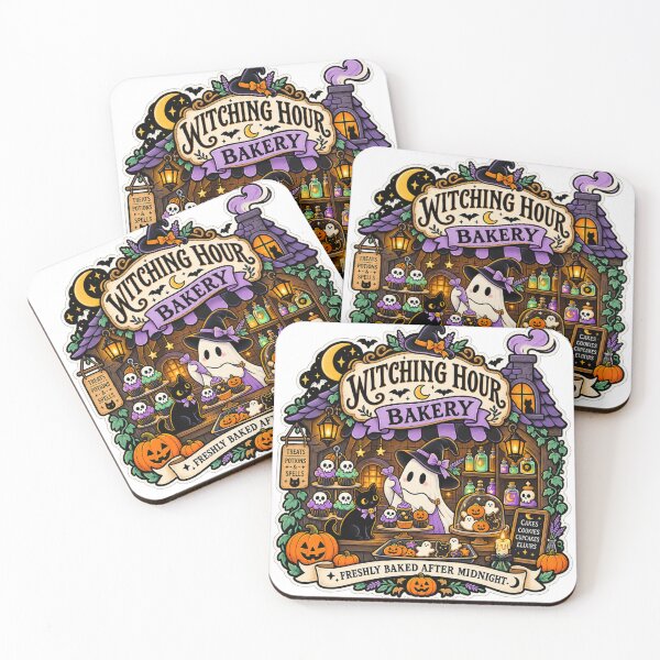 Item preview, Witching Hour Bakery – Cute Ghost Halloween Baking Art designed and sold by DmaarGroup.