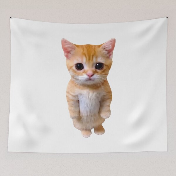 Item preview, Sad Kitten Pleading Eyes Cute Orange Cat designed and sold by SoyLamderma.