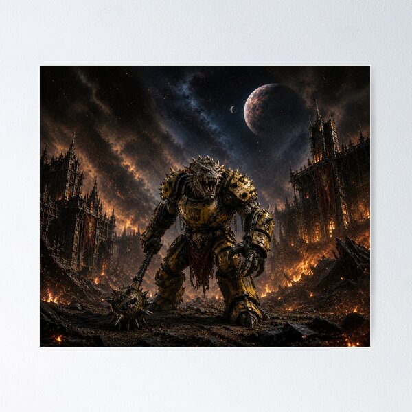 Item preview, Cosmic Dragon Warrior — Armored Beast of Destruction designed and sold by ZYVARENNE.
