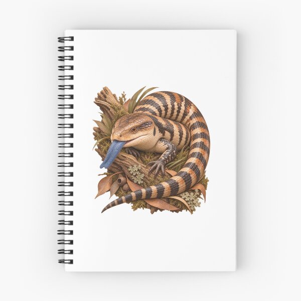 Item preview, Blue-Tongued Skink Vintage Naturalist Art designed and sold by Helt-enkelt.