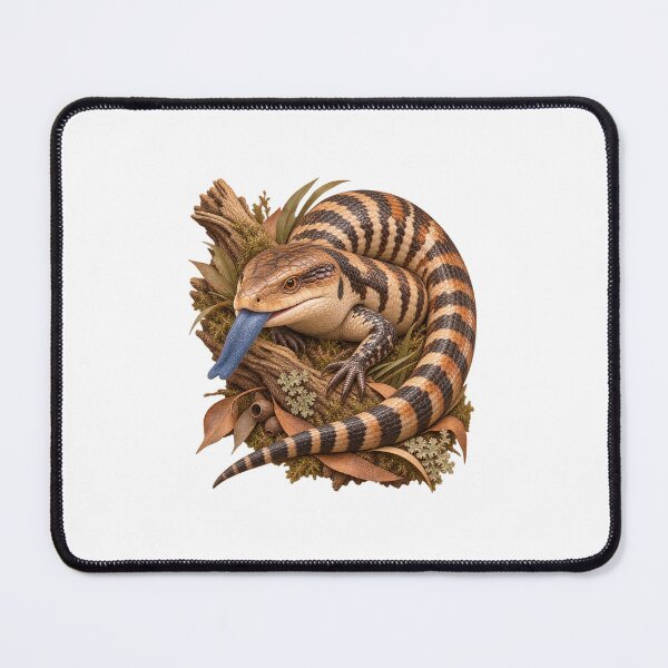Item preview, Blue-Tongued Skink Vintage Naturalist Art designed and sold by Helt-enkelt.