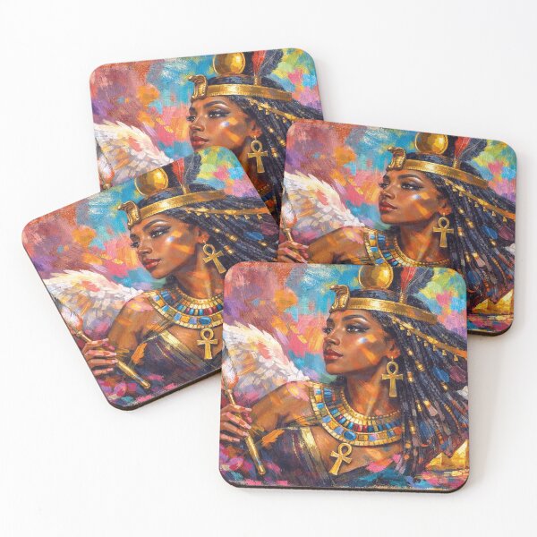 Item preview, Ma'at – Egyptian Goddess of Truth and Balance Painting designed and sold by GalleryKauffeld.