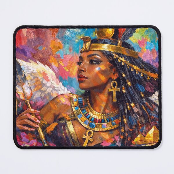 Item preview, Ma'at – Egyptian Goddess of Truth and Balance Painting designed and sold by GalleryKauffeld.