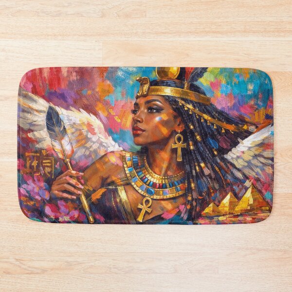 Item preview, Ma'at – Egyptian Goddess of Truth and Balance Painting designed and sold by GalleryKauffeld.