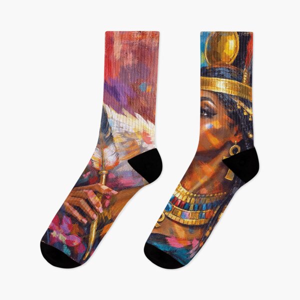 Item preview, Ma'at – Egyptian Goddess of Truth and Balance Painting designed and sold by GalleryKauffeld.