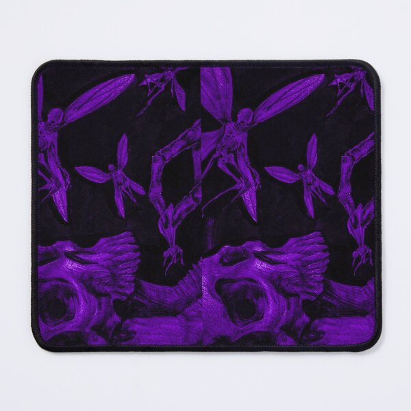 Item preview, Dark Fairycore Skull Pattern - Moody Neon Purple Goth Aesthetic designed and sold by BrontesWhimsyStore.
