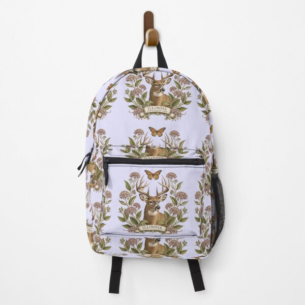 Item preview, Wild Illinois Deer, Milkweed, and Butterfly designed and sold by taiche.
