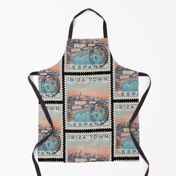 Item preview, Ibiza Town Dalt Vila Mediterranean Marina Stamp Sticker designed and sold by stickercuffs.