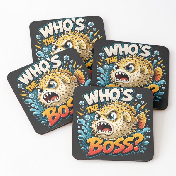 Item preview, Who's the Pufferfish Boss Funny designed and sold by JessicaFlorian.