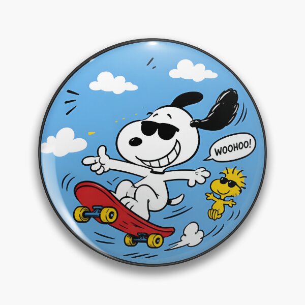 Item preview, Happy Snoopy & Woodstock Cartoon Print – Cute Peanuts Duo Art | Limited Edition designed and sold by Evermore20.