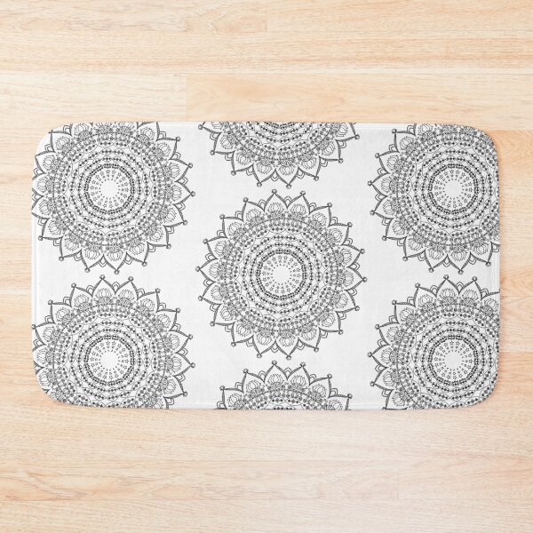 Item preview, Lotus mandala line art pattern designed and sold by ArtBySaMandala.