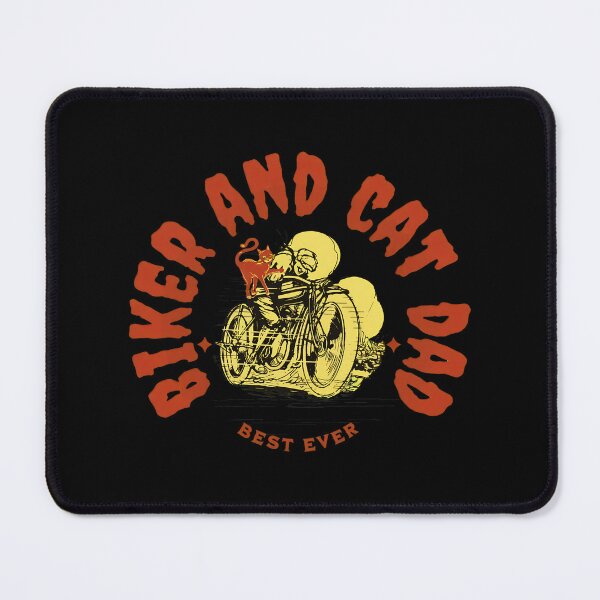 Item preview, Biker And Cat Dad Best Ever Retro Style Graphic Art designed and sold by SoyLamderma.