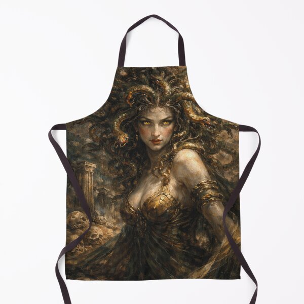 Item preview, Medusa – The Serpent Gaze Painting designed and sold by GalleryKauffeld.
