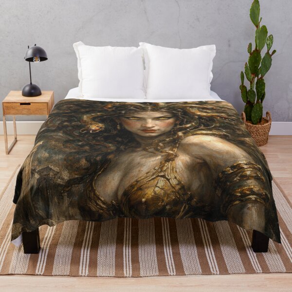 Item preview, Medusa – The Serpent Gaze Painting designed and sold by GalleryKauffeld.