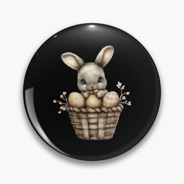 Item preview, Cute Bunny in Easter Basket designed and sold by sreabby.