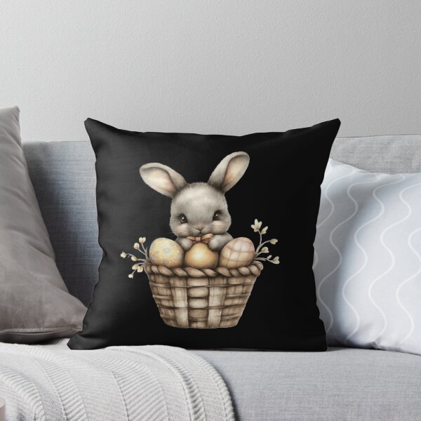 Item preview, Cute Bunny in Easter Basket designed and sold by sreabby.