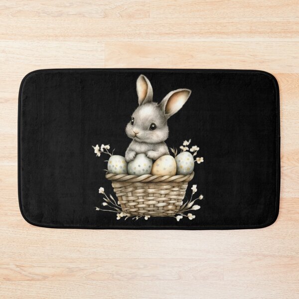 Item preview, Cute Bunny in a Basket designed and sold by sreabby.