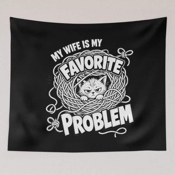 Item preview, My Wife Is My Favorite Problem Funny Husband Marriage Humor designed and sold by VioletNance.