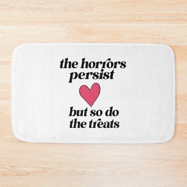 Item preview, Cat The Horrors Persist But So Do The Treats Graphic designed and sold by SoyLamderma.