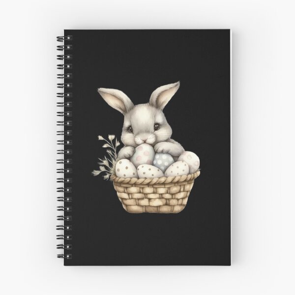 Item preview, Cute Bunny in a Basket designed and sold by sreabby.