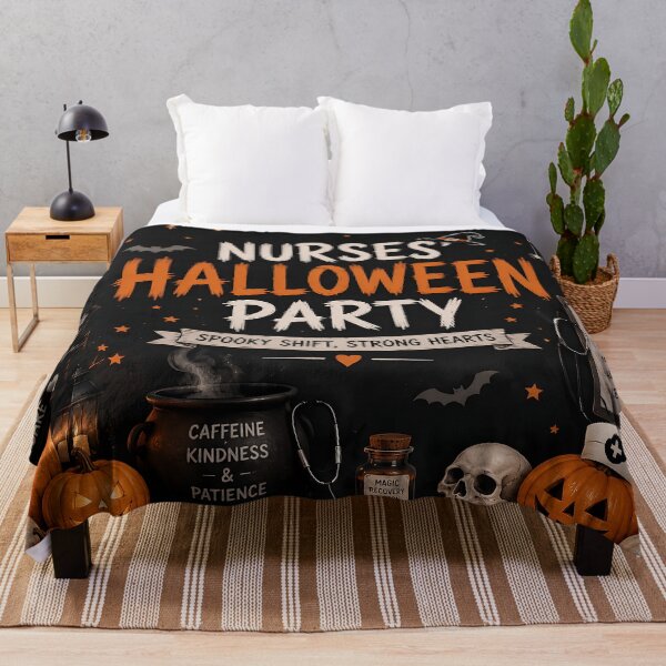 Artikelvorschau, Halloween-Party-Wanddeko für Krankenschwestern – Halloween-Fotohintergrund entworfen und verkauft von YNELENT.