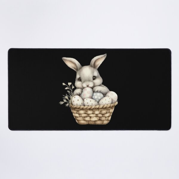 Item preview, Cute Bunny in a Basket designed and sold by sreabby.