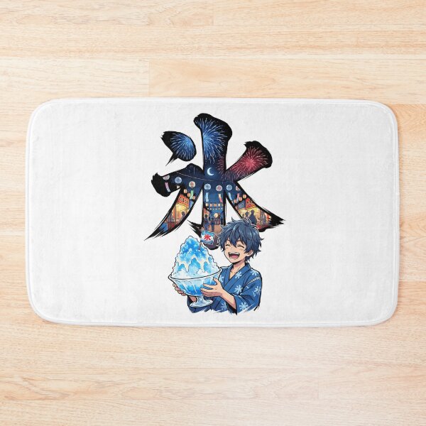 Item preview, Japanese Summer Kakigori Shaved Ice Festival Kanji Anime Boy Aesthetic designed and sold by mood-draftsman.