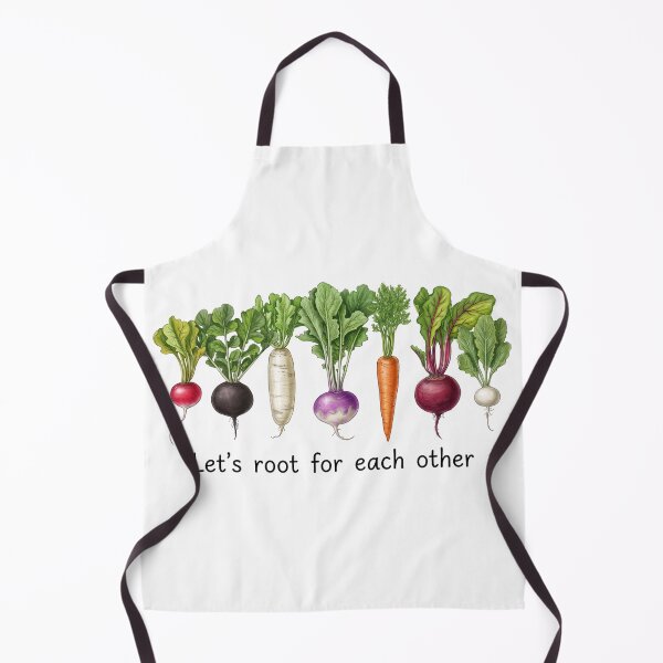 Item preview, Let's Root For Each Other - Root Vegetable Pun Botanical Illustration designed and sold by Shopeon Designs.