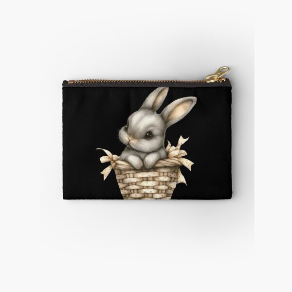 Item preview, Adorable Bunny in Woven Basket designed and sold by sreabby.