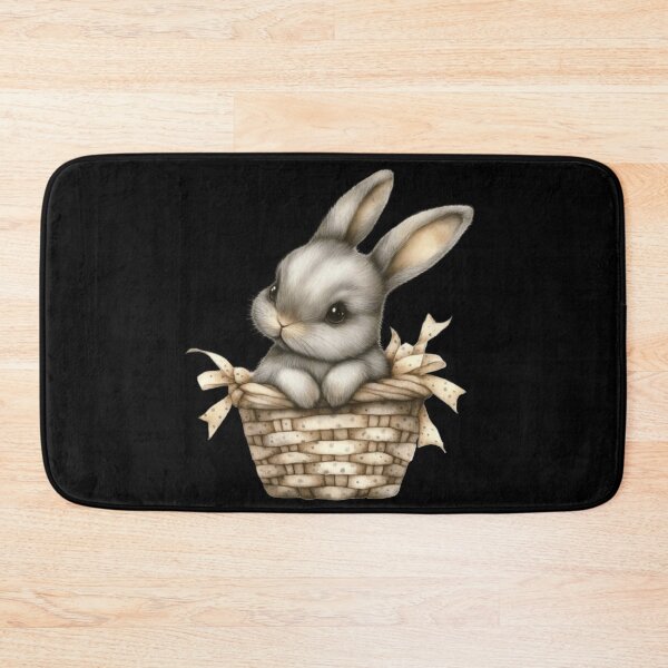 Item preview, Adorable Bunny in Woven Basket designed and sold by sreabby.