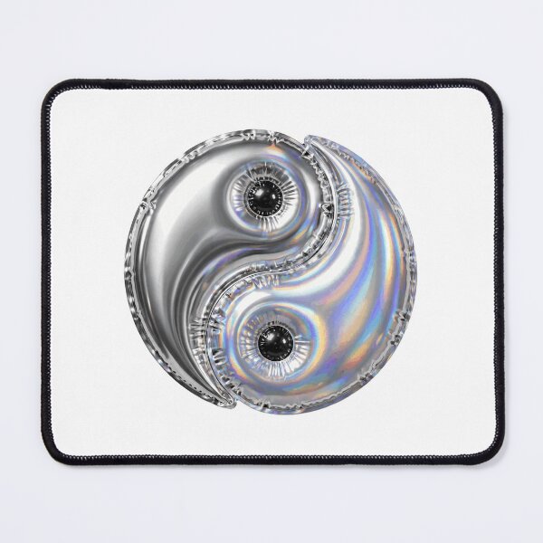 Item preview, Puffy Chrome Balloon Yin Yang Symbol designed and sold by Teeny Quities.
