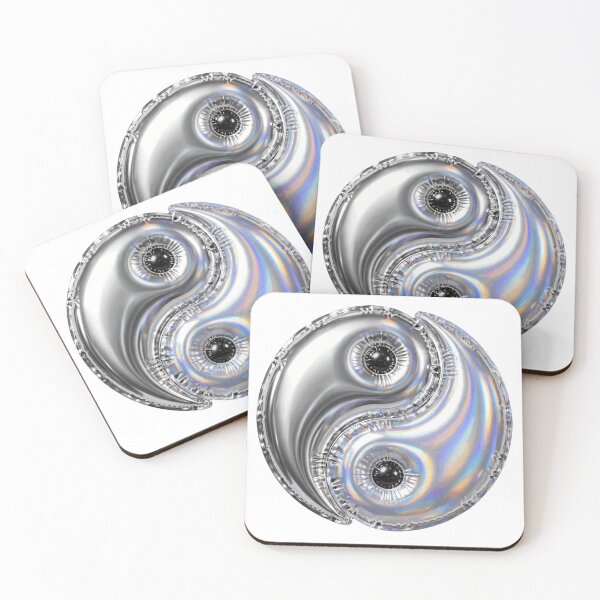 Item preview, Puffy Chrome Balloon Yin Yang Symbol designed and sold by Teeny Quities.