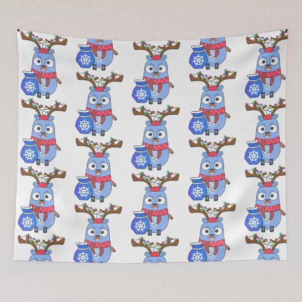 Item preview, Golang Gopher And Kubernetes designed and sold by AmericanCustom.
