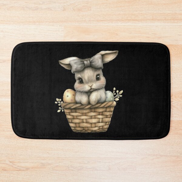 Item preview, Cute Bunny in a Basket designed and sold by sreabby.