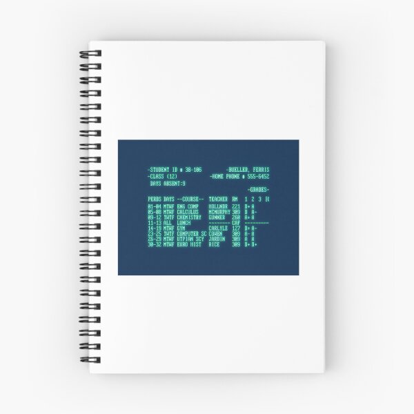 Item preview, Ferris Bueller School Record designed and sold by MESCLOTHIING.