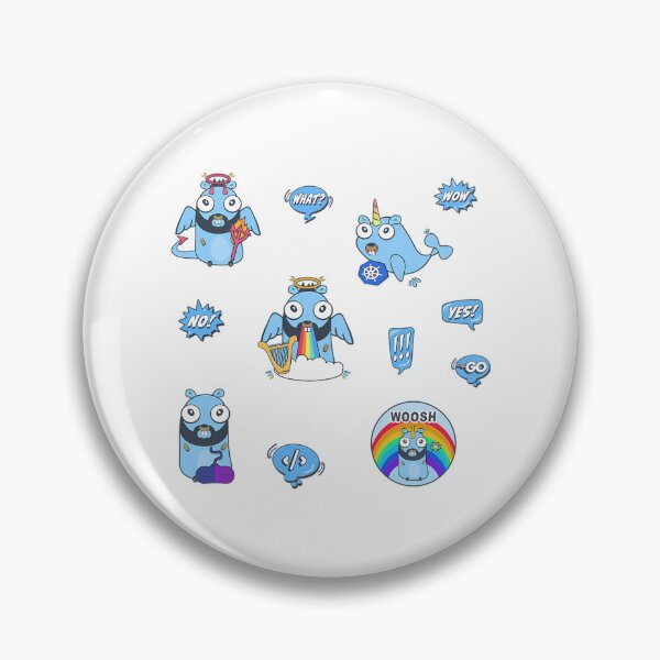 Item preview, Golang Gopher Ghost And Kubernetes Set designed and sold by AmericanCustom.