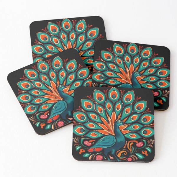 Item preview, Majestic Folk Art Peacock Vintage Retro Aesthetic designed and sold by CuomoSalF.