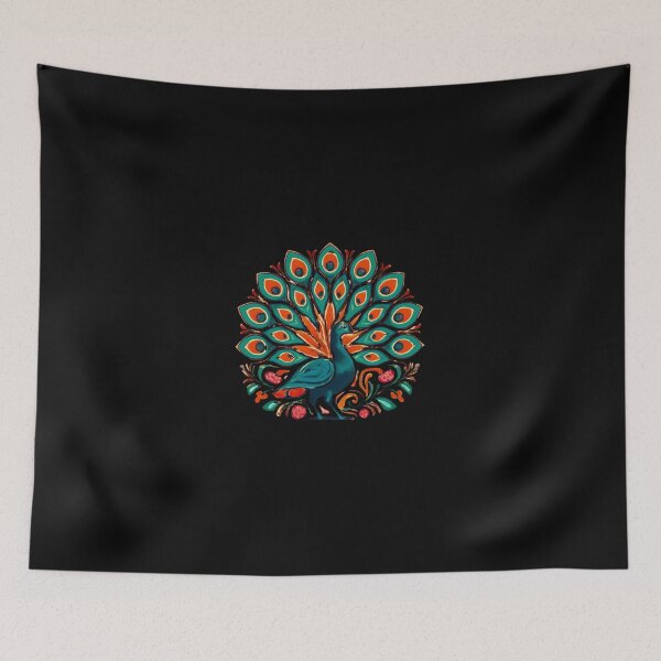 Item preview, Majestic Folk Art Peacock Vintage Retro Aesthetic designed and sold by CuomoSalF.