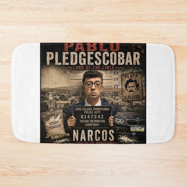 Item preview, Pablo Pledgescobar College Frat Humor Parody Poster Penn State designed and sold by HAPPY'S-TEE-MART.