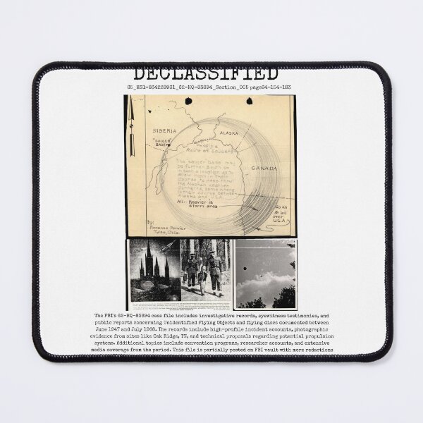 Item preview, UFO DECLASSIFIED 65_HS1-834228961_62-HQ-83894_Section_005 page64-154-183 designed and sold by CG17s.