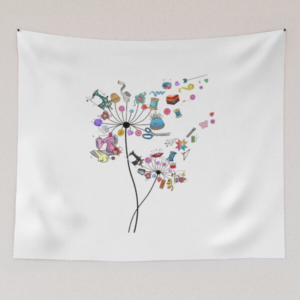 Item preview, Cute Sewing Dandelion – Quilting & Craft Lover  designed and sold by roartusa.
