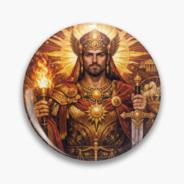 Item preview, Mithra – Persian God of Light Painting designed and sold by GalleryKauffeld.