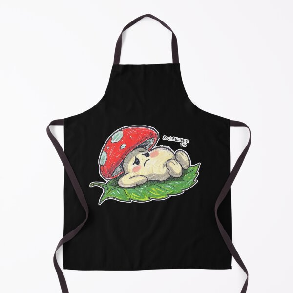 Item preview, social battery 1% sad mushroom goblincore designed and sold by lakanarivas.