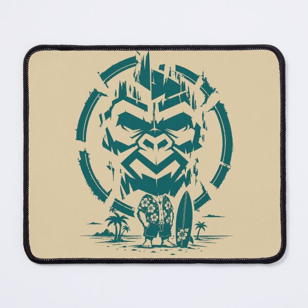 Item preview, Hawaiian Surf Gorilla - Tropical Beach Surfing Streetwear designed and sold by JonelCrafts.