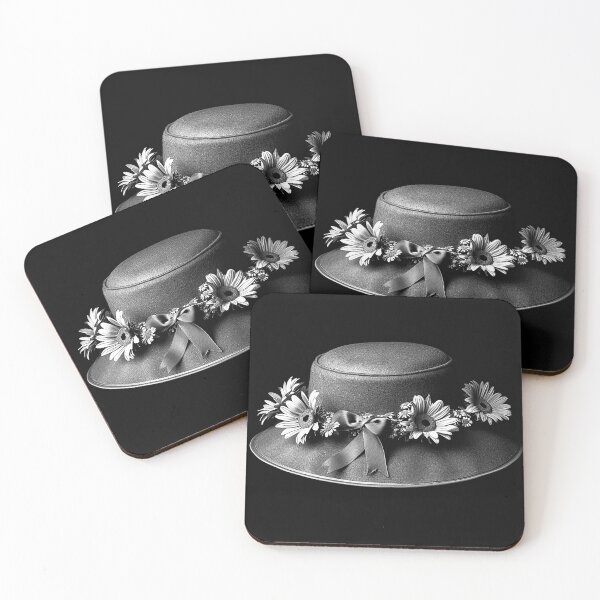 Item preview, Floral Wide Brim Hat with Daisies Vintage Garden Fashion Art designed and sold by inkoutninja.